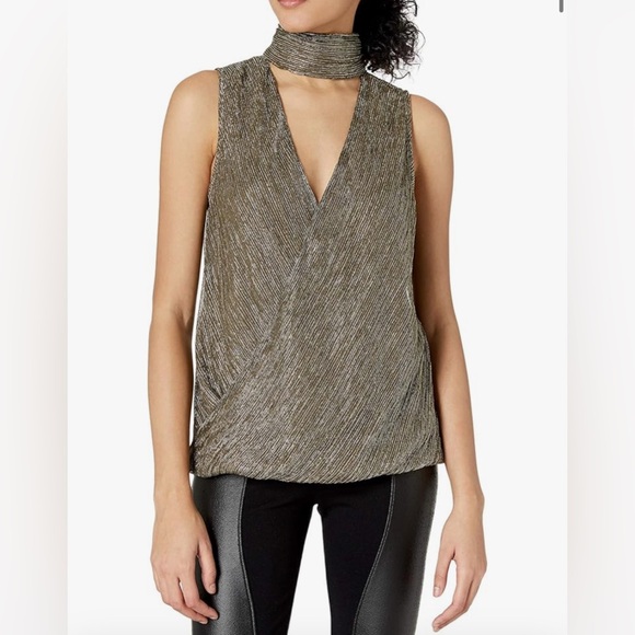 Bailey 44 - Elegant Gold Sleeveless Top - Picture 1 of 11